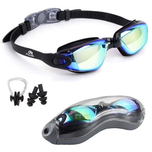 Picture of Primalite Swimming Goggles Silicone Anti-Fog  Swim Glasses