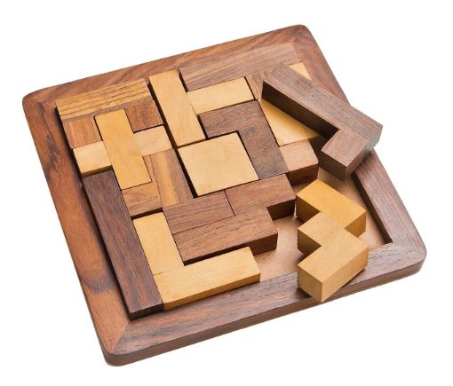 Picture of  Wooden Jigsaw Puzzle - Wooden Toys/Games for Kids - Travel Games for Families - Unique Gifts for Children- Indoor Outdoor Board Games