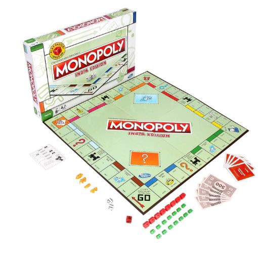 Picture of MONOPOLY India Edition Game, Board Game & Puzzles for Families and Friends, Toys for Kids, Boys and Girls Ages 8 and Up, Fantasy Classic Gameplay