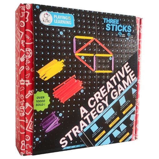 Picture of Three Sticks Creative Thinking Gift Board Game for Kids of Age 8 10 12 Years