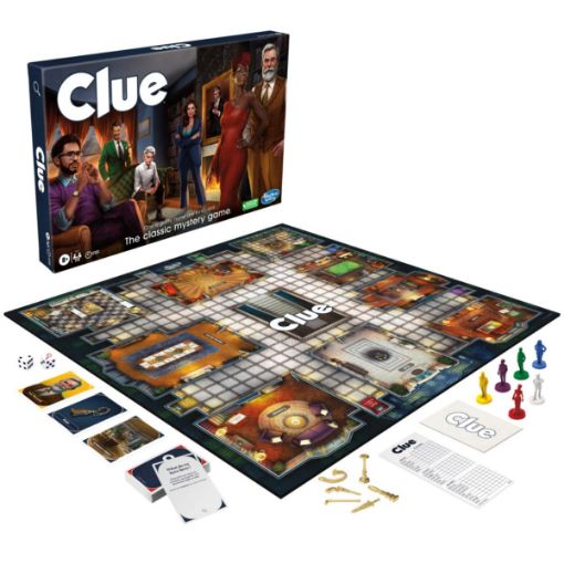 Picture of Clue Board Game, Reimagined Clue Game for 2-6 Players, Mystery Games, Detective Games, Family Games for Kids and Adults