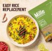 Picture of Mille Little Millet Whole Grain | Kutki | Gluten Free | No Chemicals | High Plant Protein and Fibre | Rice Replacement | Vegan | 100% Whole Grain | Rice for Fasting, 450g X 5