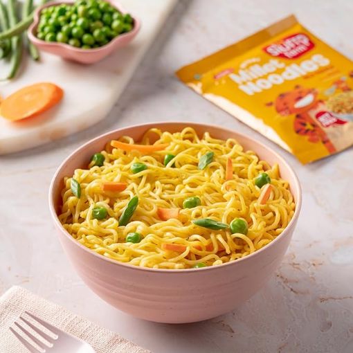 Picture of Slurrp Farm No Maida, No MSG Instant Noodles | Magic Masala | Not Fried, Millet Noodles, 4 X 57 g