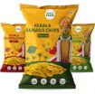 Picture of Beyond Snáck Kerala Banana Chips Healthy & Delicious Snacks- 3 Flavours- 450g (Original Style, Peri Peri and Sour Cream Onion Parsley)