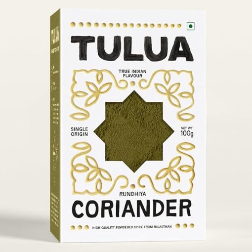 Picture of Tulua Coriander Premium Powder (Dhaniya) - 100gm | Naturally Processed and Grounded with Natural Oils | 100% Natural and Organic | Made with Freshest Coriander Seeds