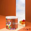 Picture of Puremazing by Imvelo Pure Natural Herbal Gulal Holi Colour - Skin Friendly Organic Holi Colours Gulal with Flower Patels - Non Toxic Herbal Gulal Rang Metal Box, 80 Grams, Orange