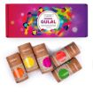 Picture of Antarkranti Natural Holi Gulal Colour - Orange | Yellow | Red | Green and Blue Tesu Flower | Rose Petals | Marigold | Sandalwood | Maize Starch | Food Colour - Pack of 5 100gm x 5