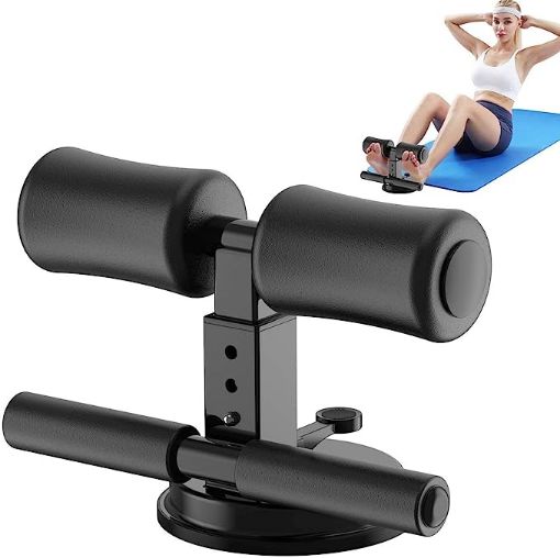 Picture of SILENCIO Sit-Up Bar With Foam Handle and Rubber Suction Seat Up Fitness Equipment Sit-ups and Push-ups Assistant Device For Weight Lose Gym Workout Abdominal Curl Exercise Work Out Trainer (Pack of 1)