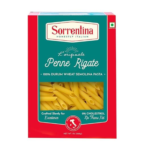 Picture of Sorrentina Penne Pasta | Restaurant Quality Pasta | Zero Maida | No Cholesterol & Trans Fats | High In Protein & Fibre | Made With 100% Durum Wheat | 500 G