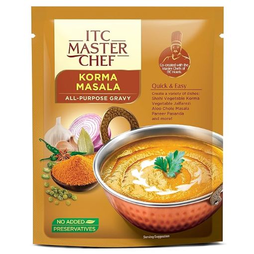 Picture of ITC Master Chef Korma Masala All-Purpose Gravy 200g, Ready to Cook Indian Base Masala Curry Paste, E