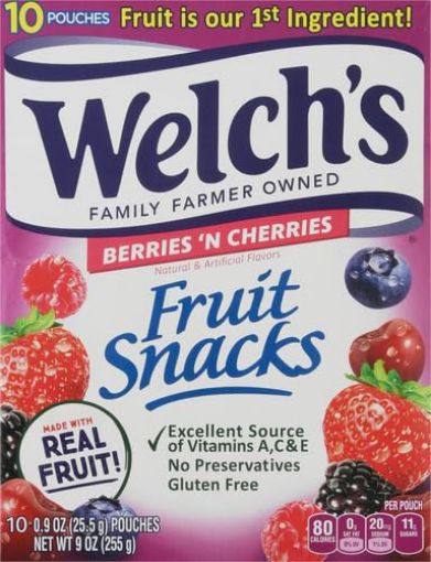 Picture of Welchs Fruit Snacks Berries n Cherries, 255g